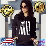 Class of 2025 American Flag Graduation T-Shirt Hoodie