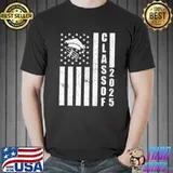 Class of 2025 American Flag Graduation T-Shirt