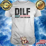 DILF Damn I Love Freedom 4th of July Dad T-Shirt
