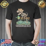 Dinosaur trex garden tools as gardensaurus funny gardener shirt