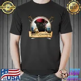 Dogs of the Caribbean Cute Black Pug Pirate T-Shirt