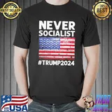 Donald Trump 2024 president election republican usa flag shirt