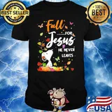 Fall For Jesus He Never Leaves Snoopy Shirt