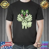 Flying Green Cat T-Shirt