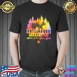 Gatlinburg Tennesseen Home Of The Black Bear Great Smoky Mountains Tie Dye T-Shirt