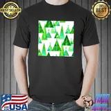 Green Watercolor Christmas Trees T-Shirt