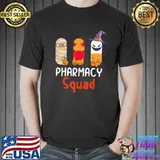 Halloween pharmacy squad witch tablet nurse docter shirt