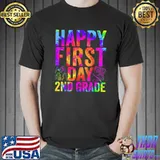 Happy First Day 2nd Grade Welcome Back To School Tie Dye T-Shirt
