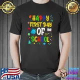 Happy First Day of School Teacher Back to School T-Shirt