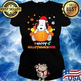 Happy Hallo Thanksmas Snoopy Shirt Ladies tee