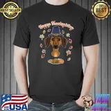Happy Thanksgiving I Dog I Dachshund T-Shirt