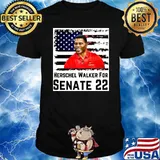 Herschel Walker For Senate 22 America Flag Shirt