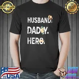 Husband Daddy Hero Hat Cowboy Football T-Shirt