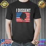 I Dissent Ruth Bader Ginsburg Usa Flag T-Shirt