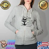 I'm Fine Fucked Up Insane Neurotic Emotional Mental Health Awareness Cat Shirt Full Zip Hooded
