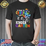 I'm Ready To Crush Kindergarten Monster Truck Dinosaur T-Shirt