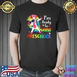 I'm Ready To Crush Preschool Back To School Unicorn Dabbing T-Shirt
