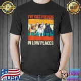 I've got friends in low places French Bulldog Dog vintage T-Shirt
