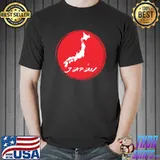 Japan Flag with Map illustration T-Shirt