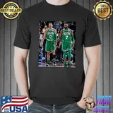 Jayson tatum and jaylen brown Boston celtics fanatics authentic unsigned shirt