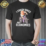Joe Biden falling off bike I crash bikes and economies shirt