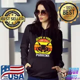 Just A Girl Who Loves Possums Vintage Sunset T-Shirt Hoodie