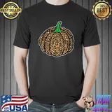 Leopard Pumpkin Halloween T-Shirt