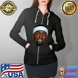 Milwaukee Bucks Bobby Portis Jr. Head Classic T-Shirt Full Zip Hooded
