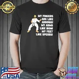 My fingers are like arrows upside down murray karate sport shirt