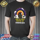 Nada Me Asusta Soy Inmunologo Halloween Arcoiris Rainbow T-Shirt