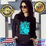 Neon art hey ho let's go ramones band s Hoodie