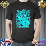 Neon art hey ho let's go ramones band shirt