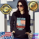 Never forget september 11th 2001 america flag s Hoodie