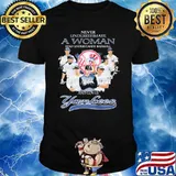 Never underestimate a woman understand baseball love Yankees shirt