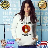 Never Underestimate An Old Man Who Loves Single Pot Still Whiskey Blood Moon Shirt Hoodie