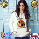 Never Underestimate An Old Man Who Loves Tennessee Whiskey Blood Moon Shirt Hoodie