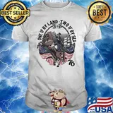 One If By Lane Two If By Sea 76 America Flag Shirt