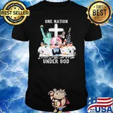 One nation under god New York Yankees signatures shirt