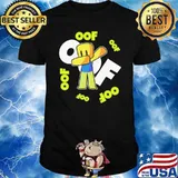 Oof dabbing noob christmas for gamers youth roblox shirt