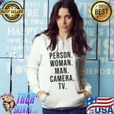 Person woman man camera TV s Hoodie