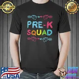 Pre K Squad Preschool Teacher Back To School T-Shirt