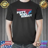 Puppy bowl sunday cute dog lover shirt