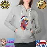 Rafael Nadal Art Sticker Full Zip Hooded