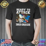 Ready To Attack 3rd Grade Shark Back To School T-Shirt