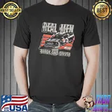Real men wear black and silver goodwrench 3 fan nascar racing formula 1 f1 dale earnhardt shirt