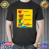Red Boo Tan Book Burned Book Banned Books T-Shirt