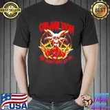 Red retro art celine dion my heart will go on punk rock metal shirt