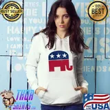 Republican elephant retro unsiex s Hoodie