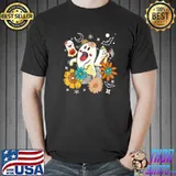 Retro halloween cute floral halloween ghost shirt
