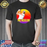 Retro phil mickelson golfer shirt